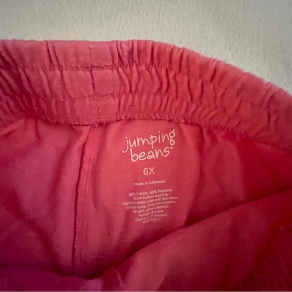 Jumping Beans Pink Ruffle Trimmed Cotton Shorts - Picture 3 of 3